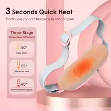 Almohadilla Térmica Menstrual Portátil – Cinturón de Calor y Masaje para Aliviar Cólicos y Dismenorrea al Instante